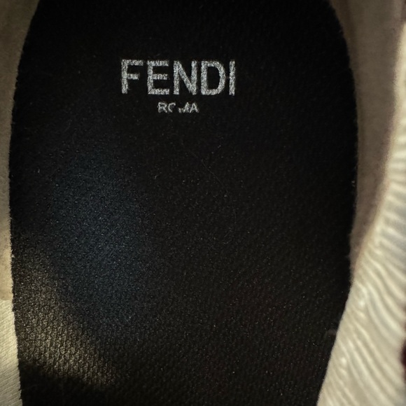 Fendi Knit Fabric Strap Closure Stretchy Sneakers - Picture 7 of 9